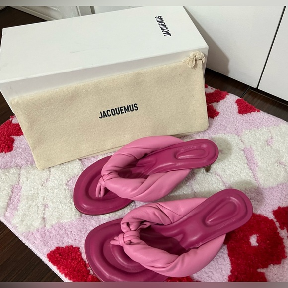 JACQUEMUS Pink 'Les Sandales Heeled - Picture 7 of 16